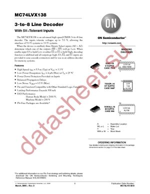 MC74LVX138DTR2G datasheet  